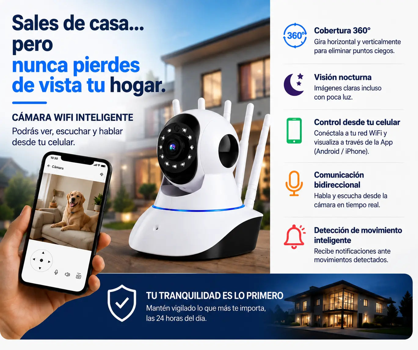 Cámara WiFi con Audio